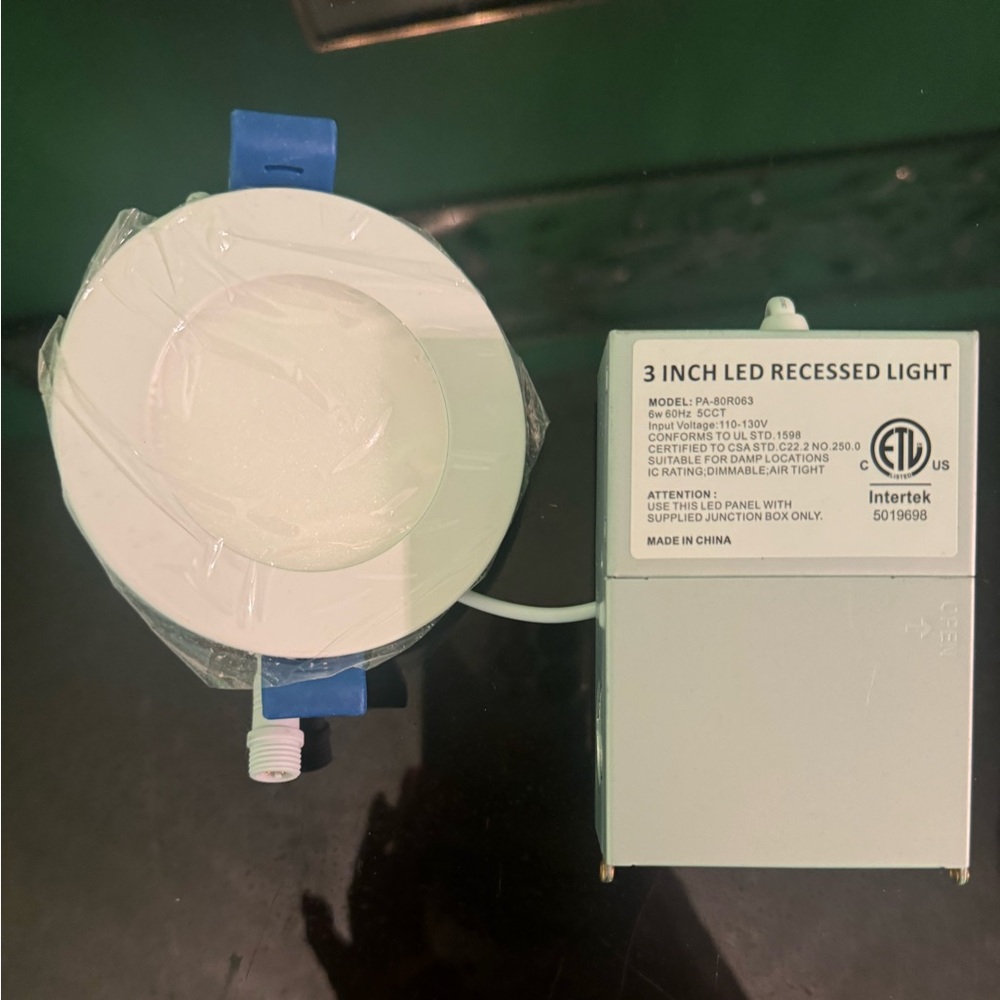 Recessed Light With Junction Box 3 inch